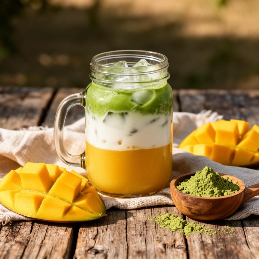 Mango Matcha Latte