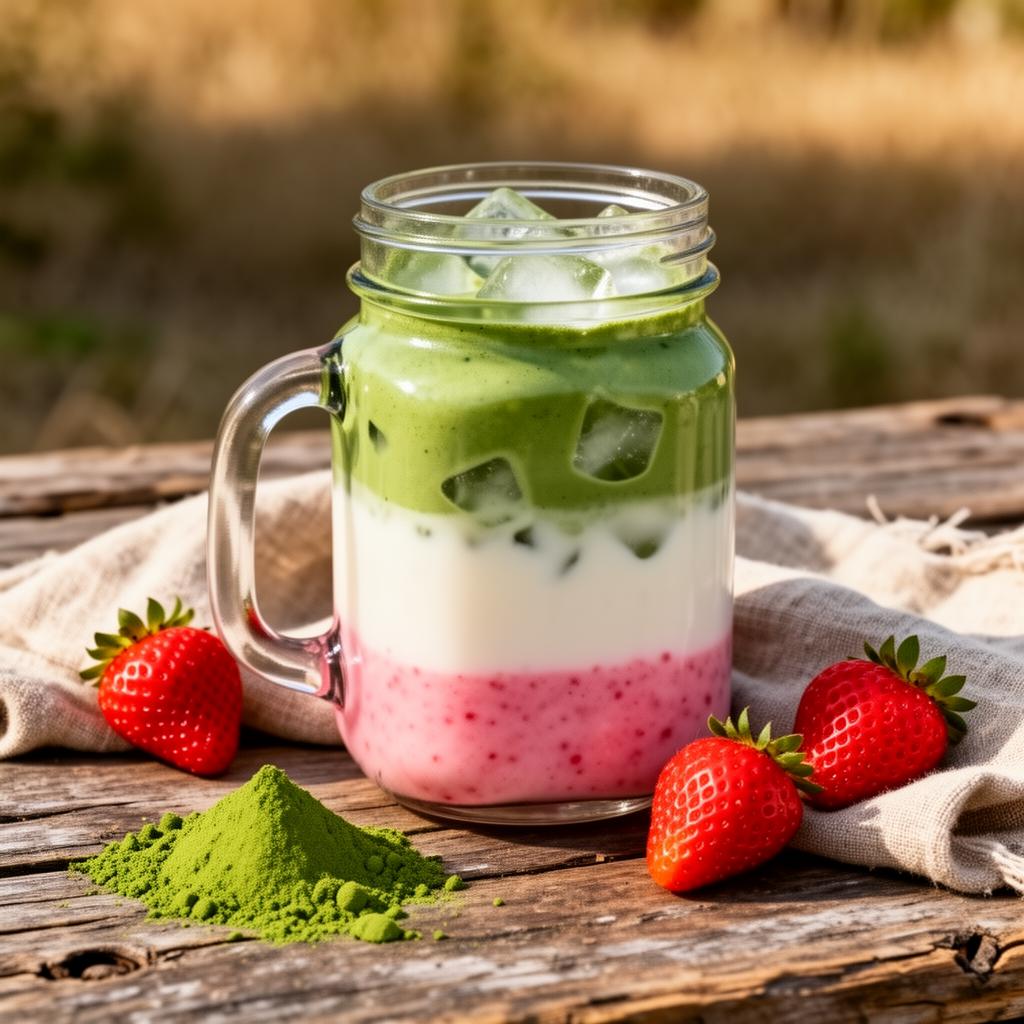 Strawberry Moringa Latte